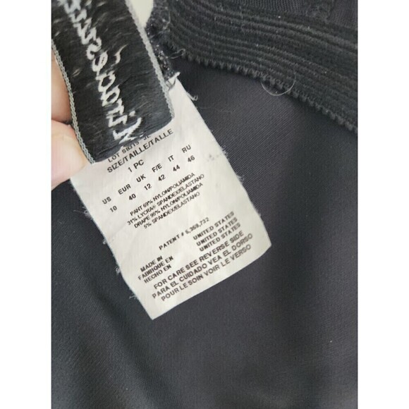 Miraclesuit Women Black Smocked Detail Blouson One Piece Swimsuit size 10 - Picture 7 of 7